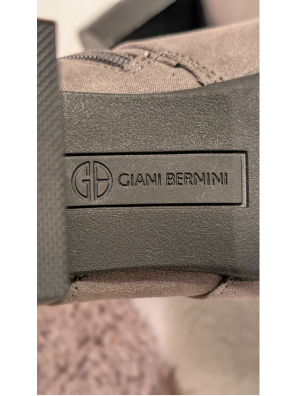 Women's Giani Bernini Gray Ankle Boots & suede Booties Size 10 - Picture 7 of 9